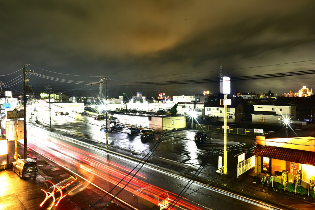 雨の夕景！