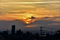 昨日の夕焼け！　5/12