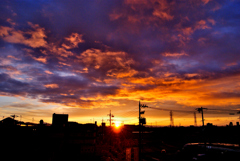 本日の朝焼け! 2 11/1 本日の朝焼け! 2 11/1