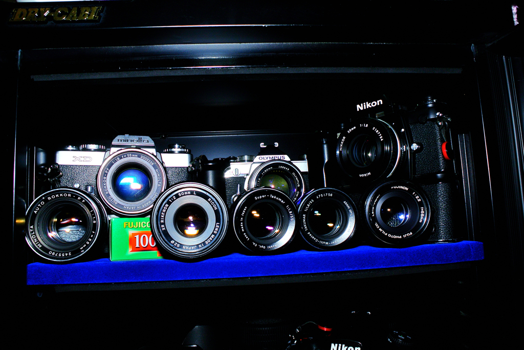 所有フィルム一眼とオールドレンズ群