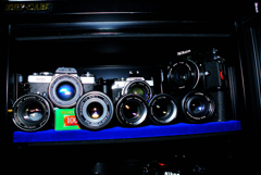 所有フィルム一眼とオールドレンズ群