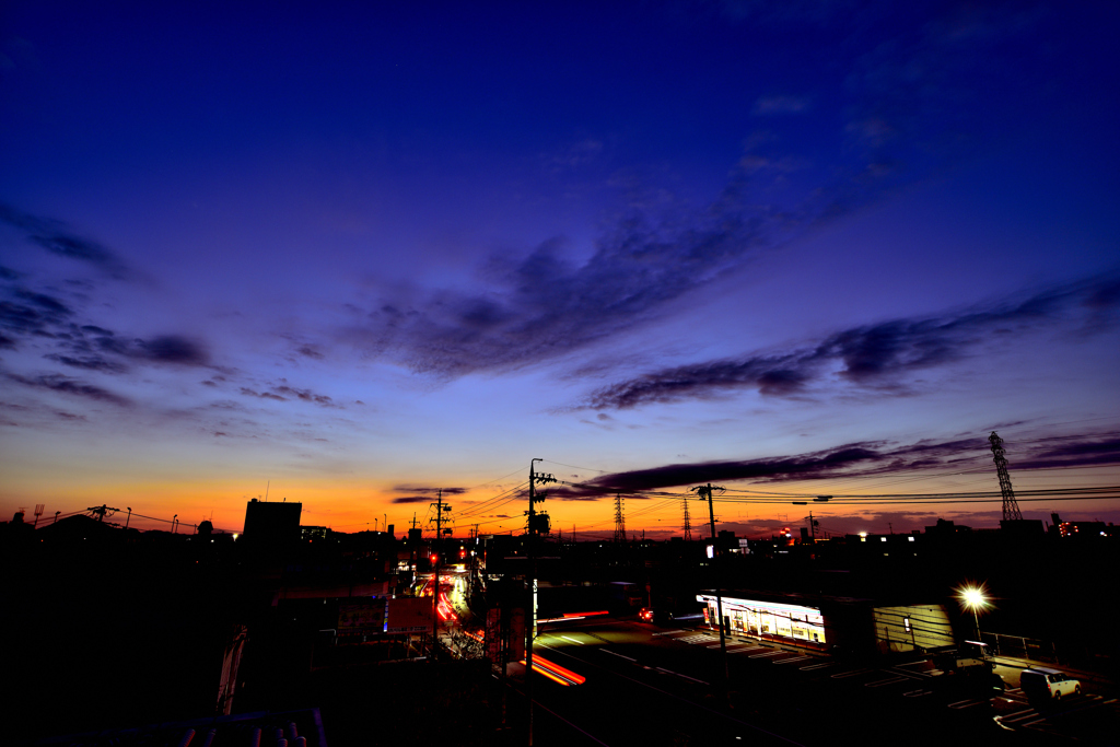 昨日の朝焼け！　