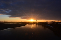 本日の朝焼け2/7 その後
