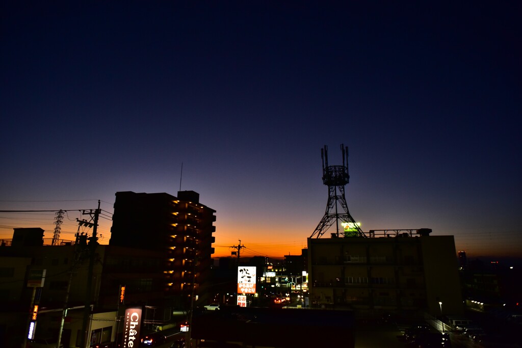 本日の夕焼け！　12/29