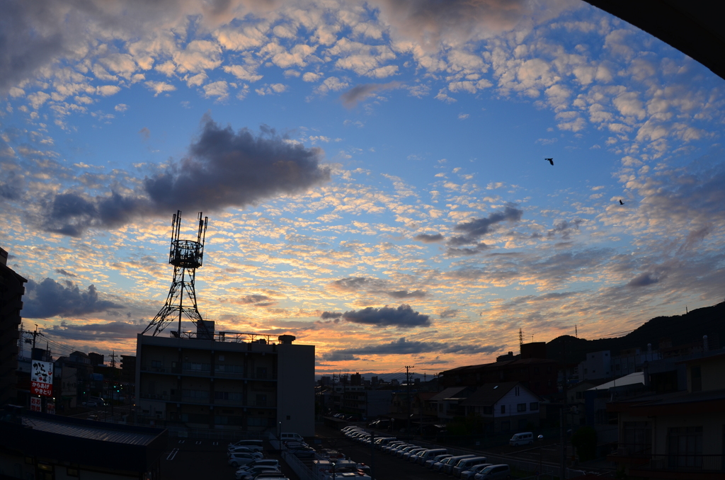 本日の夕焼け
