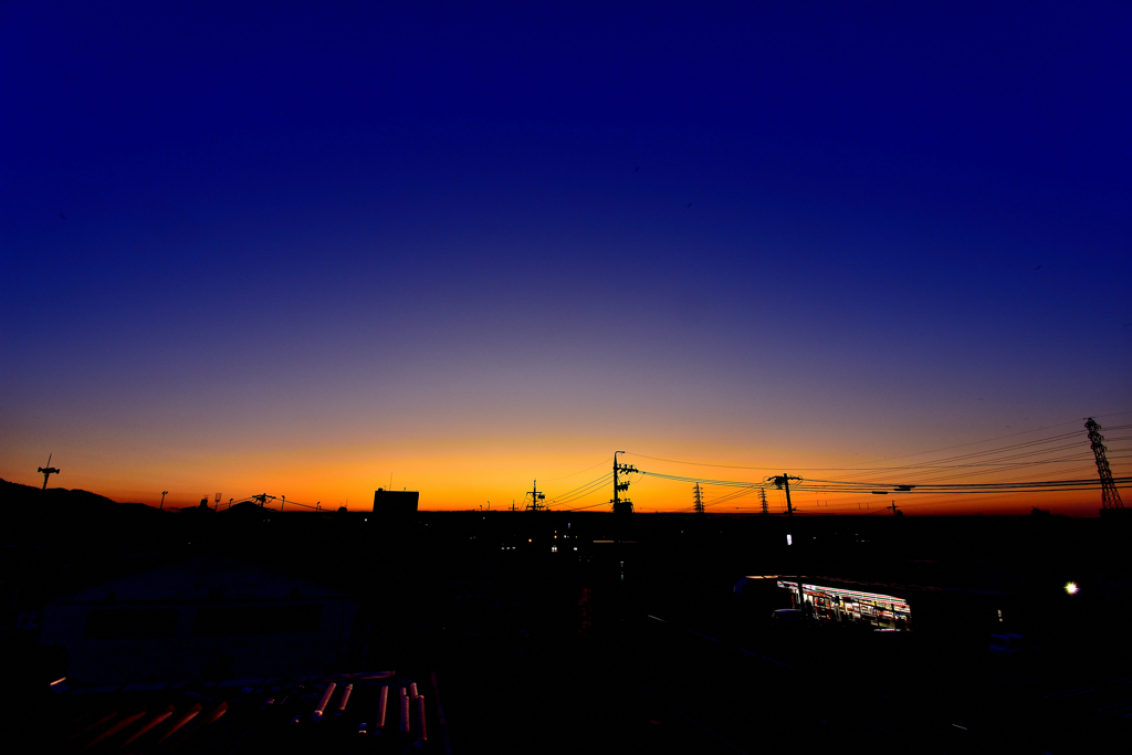 本日の朝焼け！　11/8