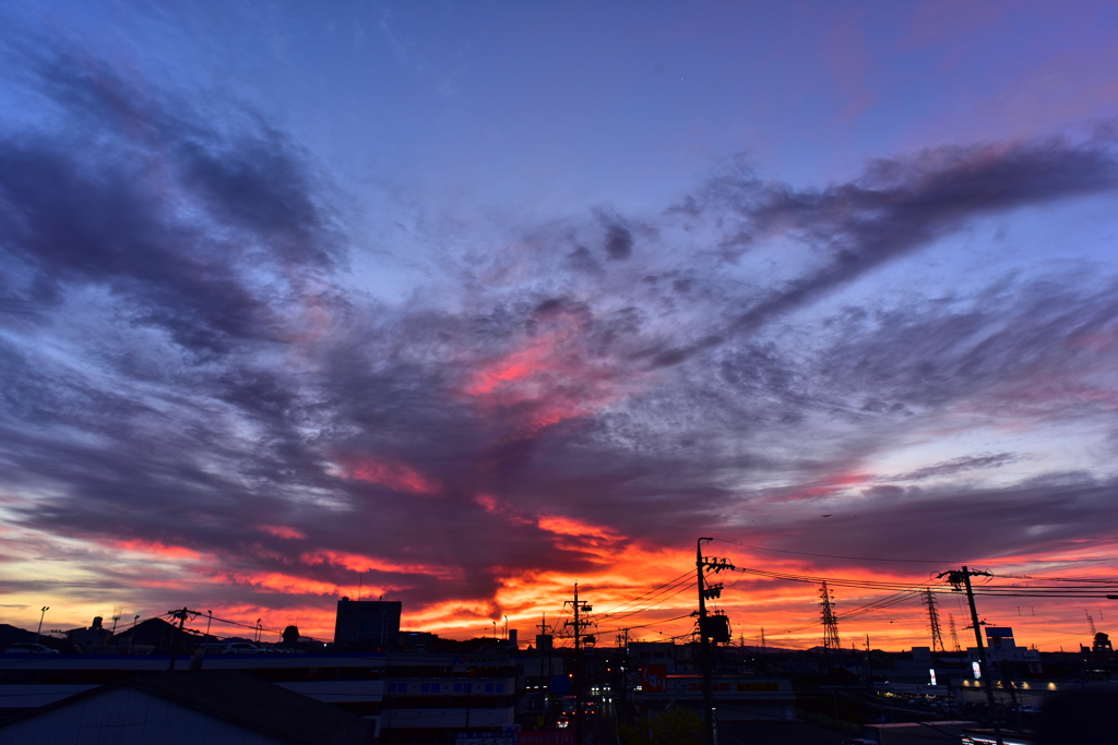 本日の朝焼け!  10/23