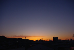 PENTAX K-m　撮って出し　朝焼け