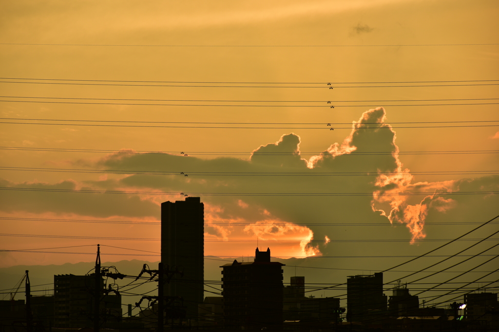 岐阜市の夕焼け！