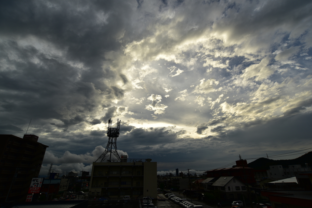 落雷・豪雨の後　岐阜市　9/1