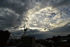 落雷・豪雨の後　岐阜市　9/1