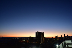 昨日の夕景　静寂！　12/14