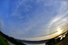 木曽川　FISHEYE　フルサイズ　ハロ