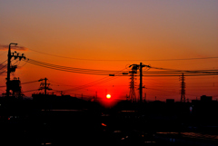 本日の朝焼け！　2　12/17