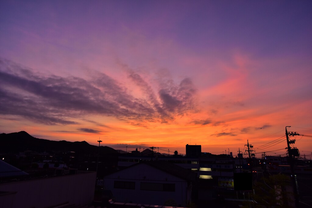 今朝の朝焼け！　8/22