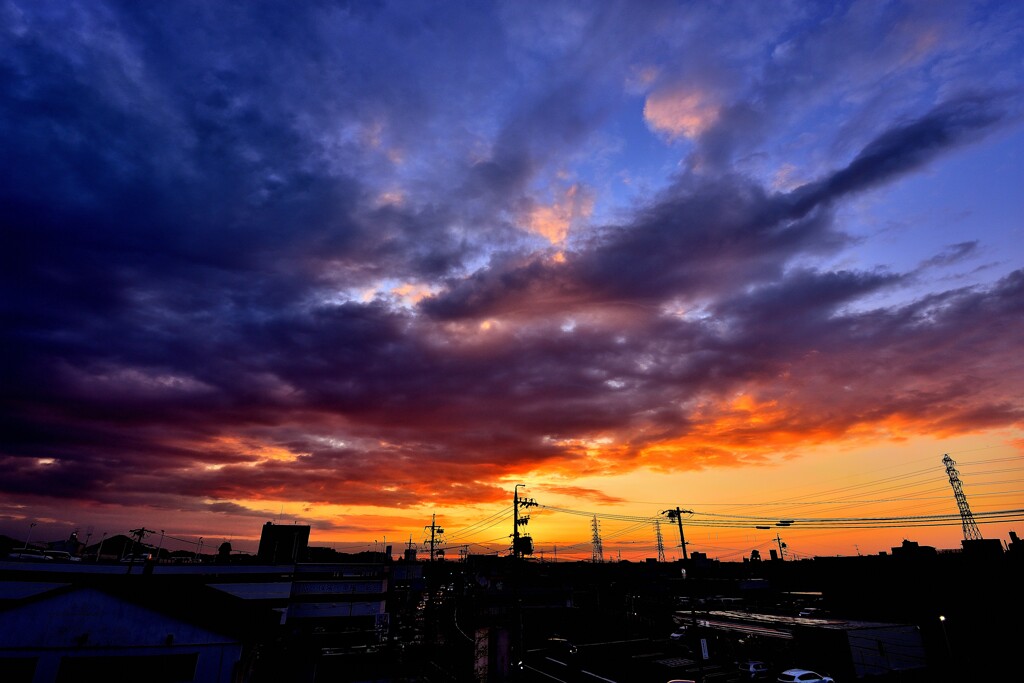 本日の朝焼け！　11/21