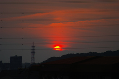 昨日の夕焼け！　3　7/4