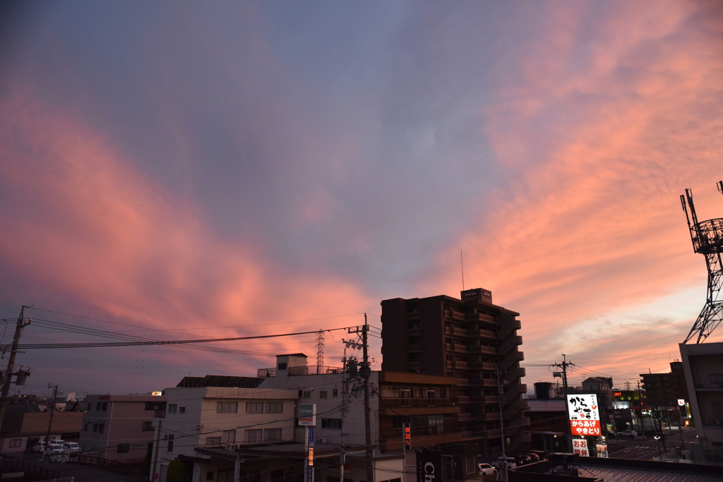 締めは夕陽で！　6/20