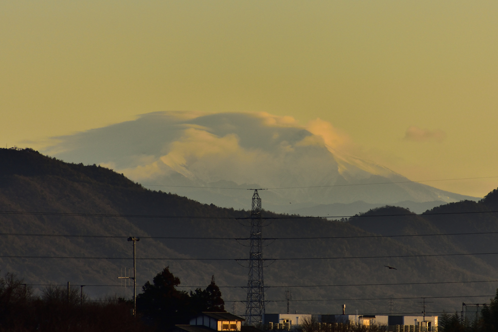 朝焼けの御嶽山！