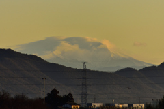 朝焼けの御嶽山！