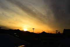 本日の朝焼け　6/4