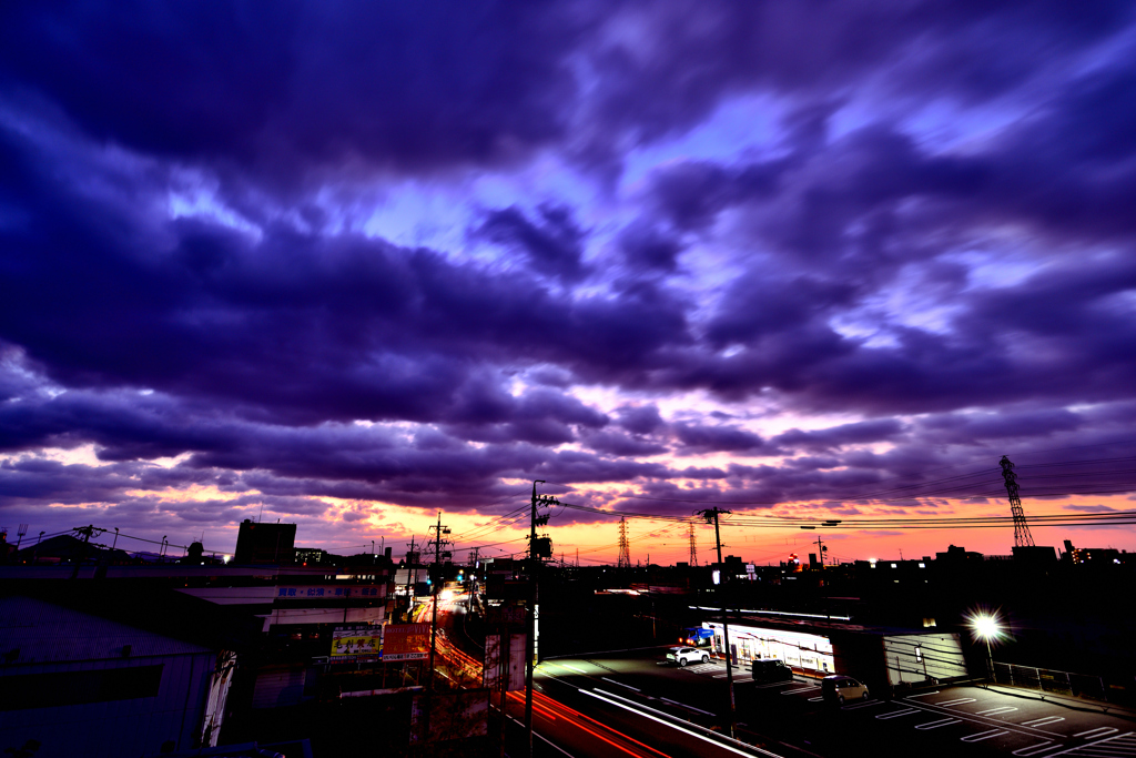 昨日の朝焼け！　12/8