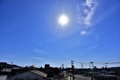 飛行機雲の残骸と新生！　5/3