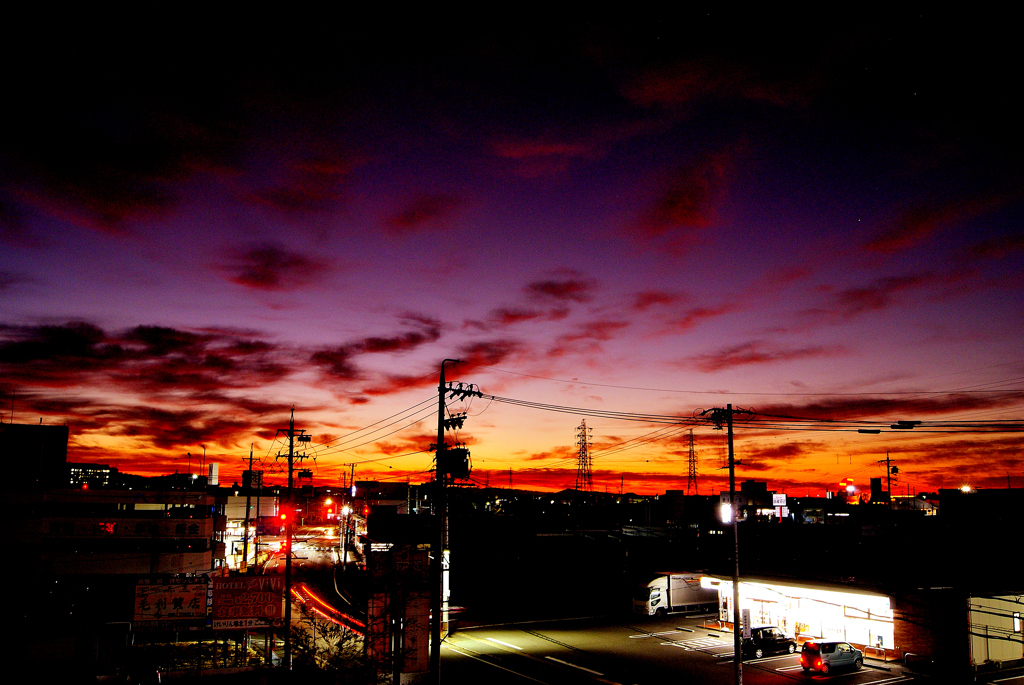 本日の朝焼け！　1/10