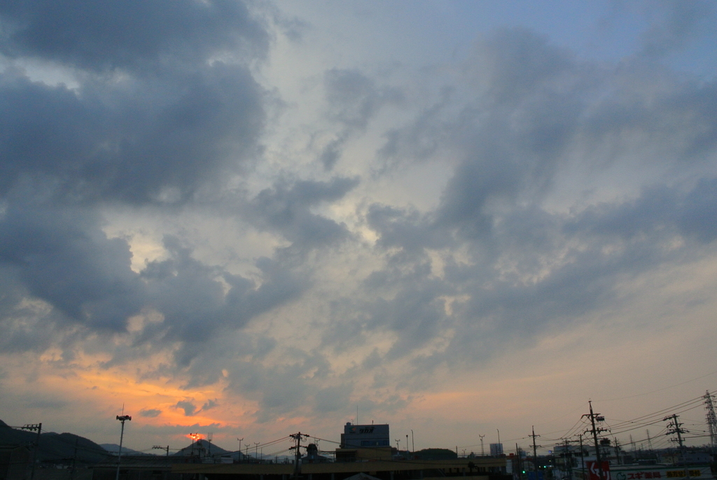 朝の雲模様！