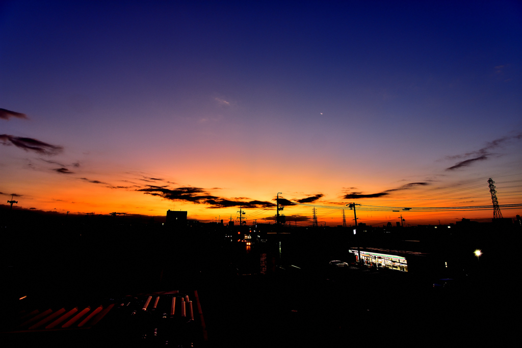 昨日の朝焼け！　11/17