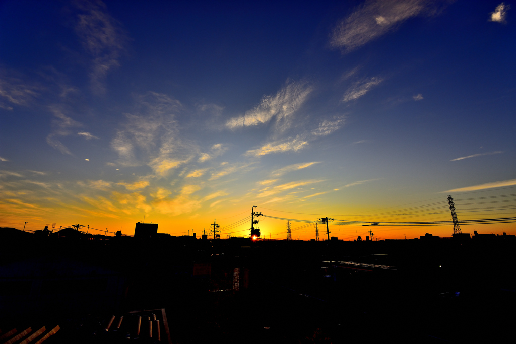 昨日の朝焼け！　3　11/24