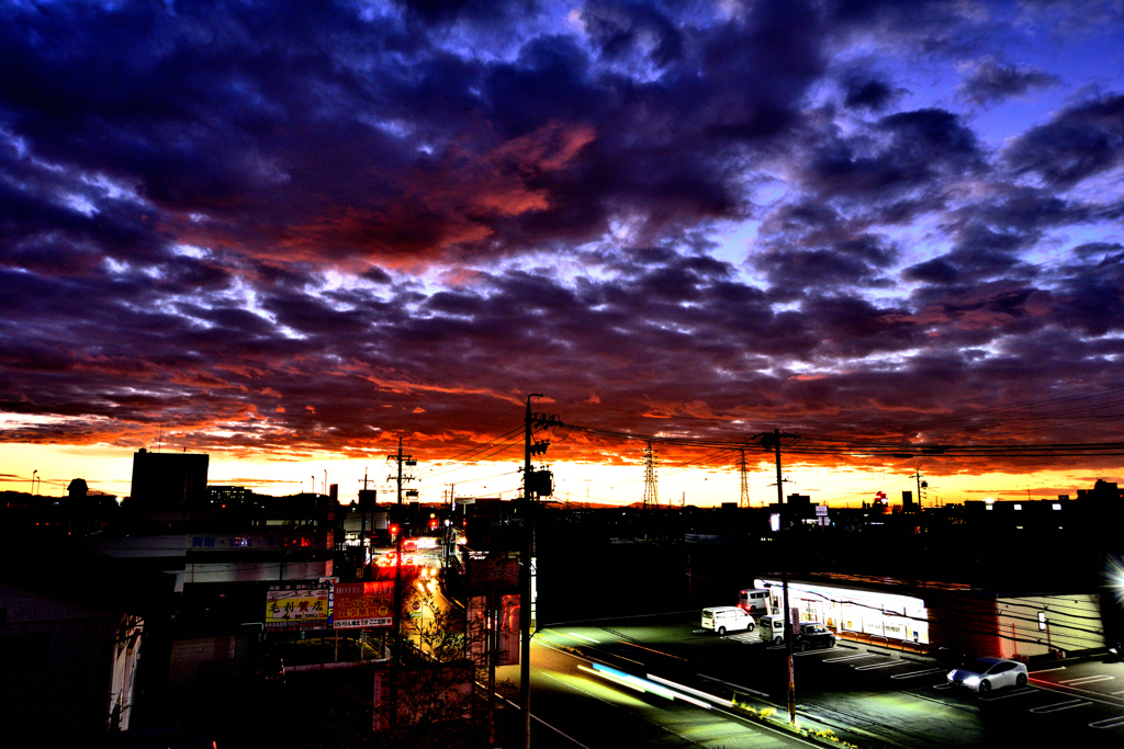 本日の朝焼け！　12/10