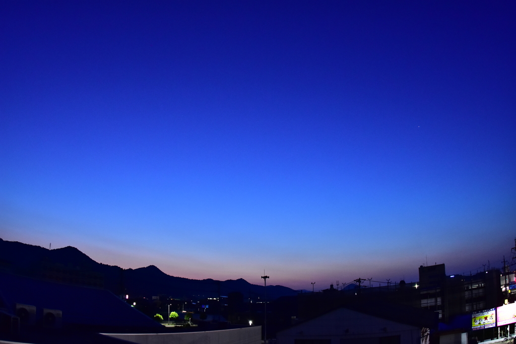 本日のマジックアワーと明星？　6/19