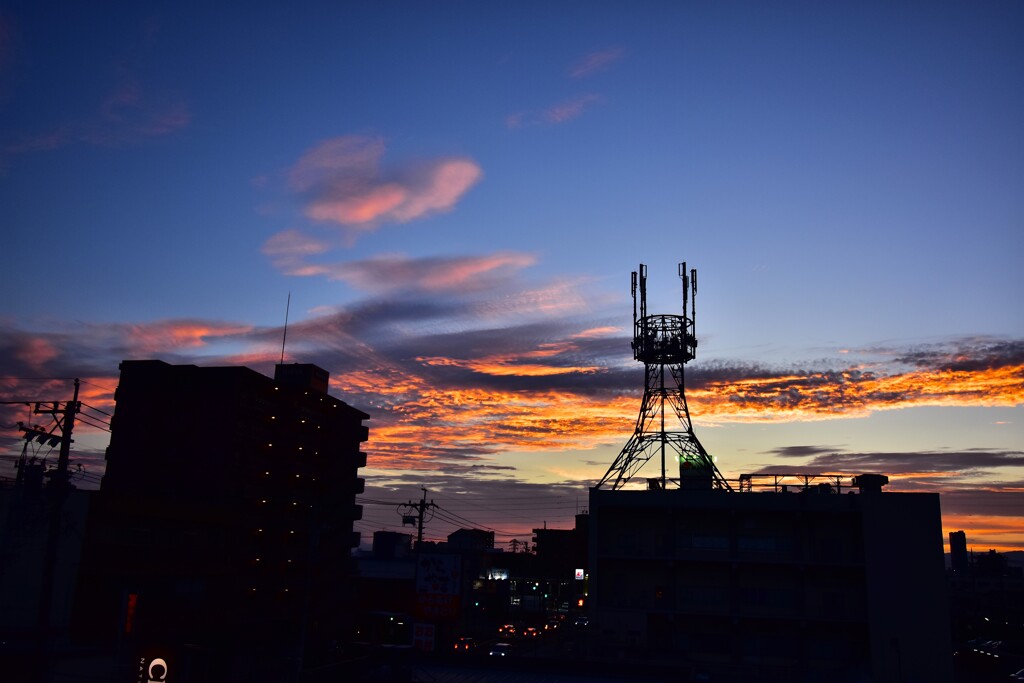 本日の夕焼け２