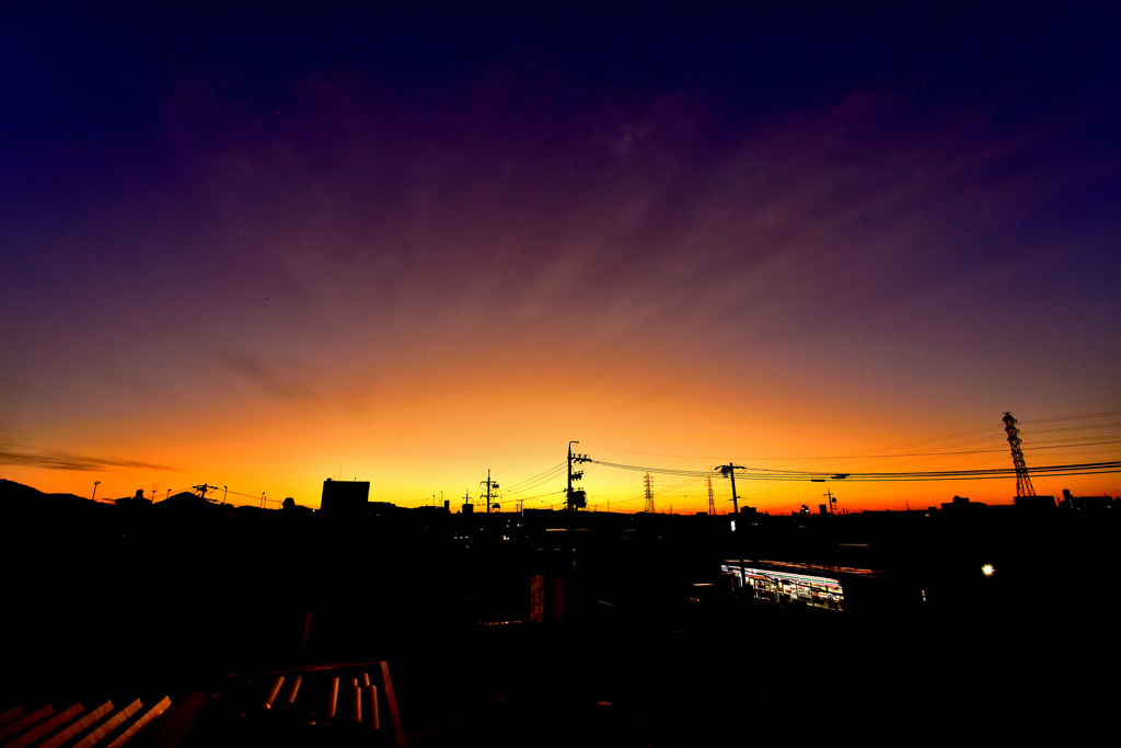 昨日の朝焼け！　11/24