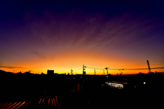 昨日の朝焼け！　11/24