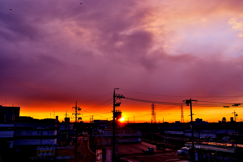 本日の朝焼け！　2　11/26