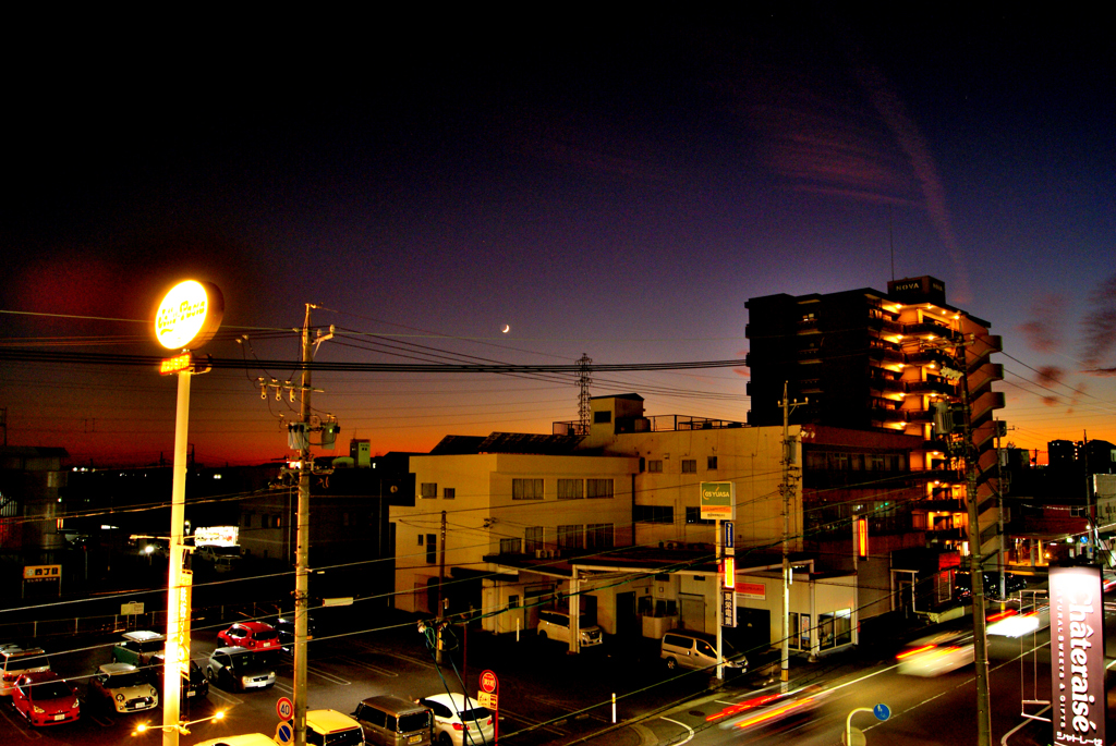 本日の夕焼け！　2　11/23