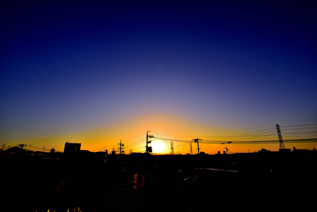 本日の朝焼け！　2　11/30