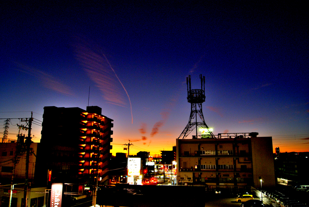 D本日の夕焼け！　11/23