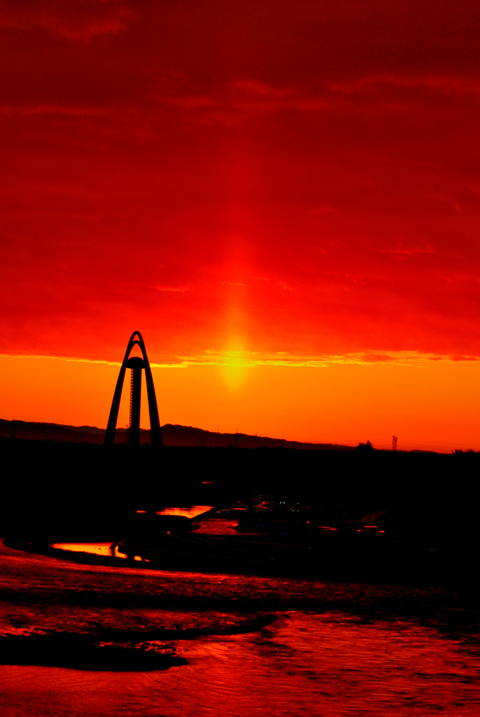 本日の朝焼け！　12/27