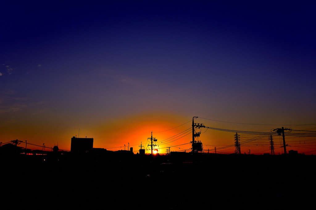 本日の朝焼け！　2　10/28