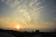 本日の朝焼け　6/5