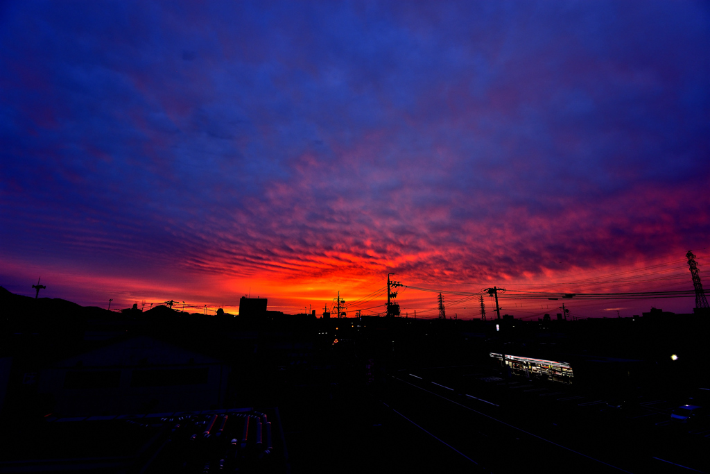 本日の朝焼け！　10/31