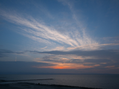夕刻の日本海