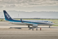 飛行機の見送り