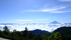 薬師岳から見た富士