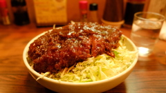 北千住フライパンのチキンミソカツ丼