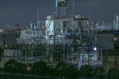 工場夜景　日油尼崎工場2