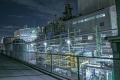 工場夜景　レンゴー尼崎工場